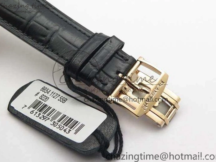 1228 Villeret 6654 RG Complicated Function OMF 1:1 Best Edition White Texture Dial On Leather Strap A Bright 8105